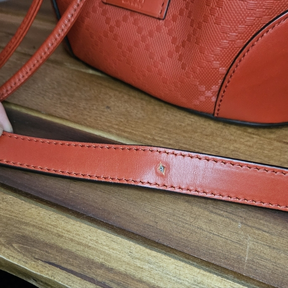 Gucci Bright Red Small Bucket Crossbody Bag - Picture 9 of 14